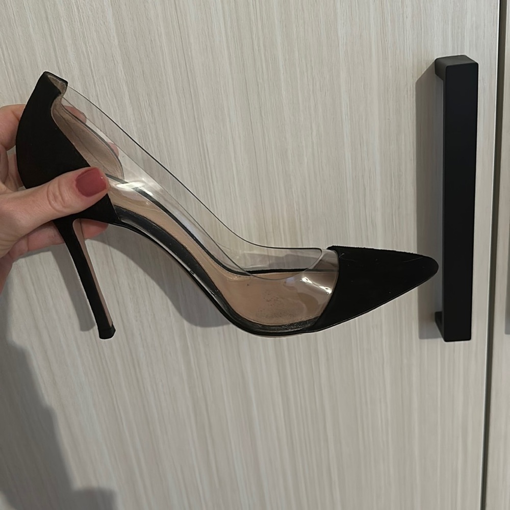 Gianvito Rossi plexi heels 36